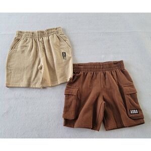 AEROPOSTALE Brown And Cream  BOYS Cargo Shorts Size‎ Small